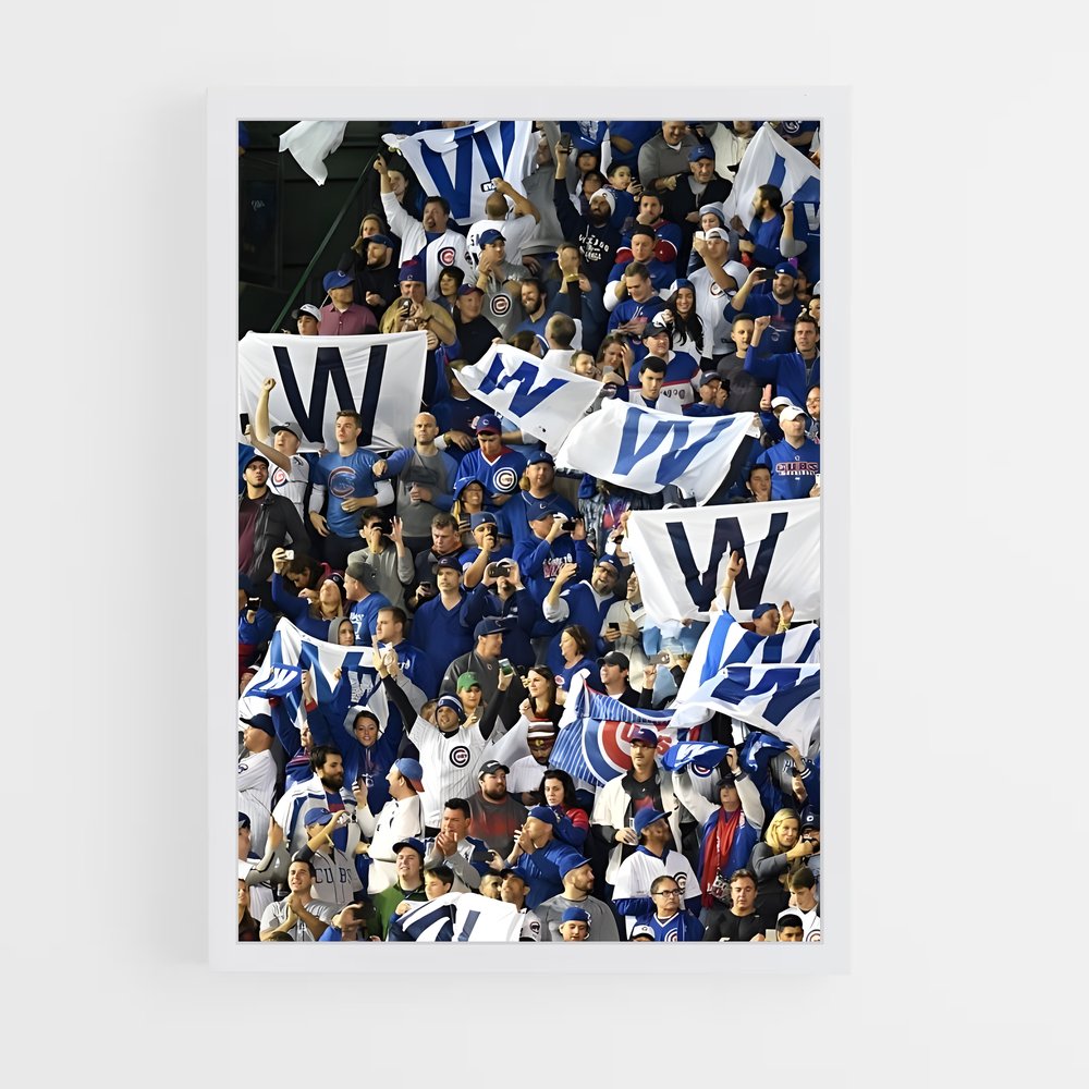 Poster Cheering Cubs – affiche Baseball (vue 3)